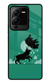 Bull Conqueror Vivo V25 Pro 5G Glass Case